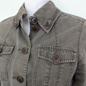 𝅺club MONACO cargo safari jacket 100% Cotton green 0 xs